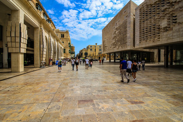 Republic Street, Valletta - obrazy, fototapety, plakaty