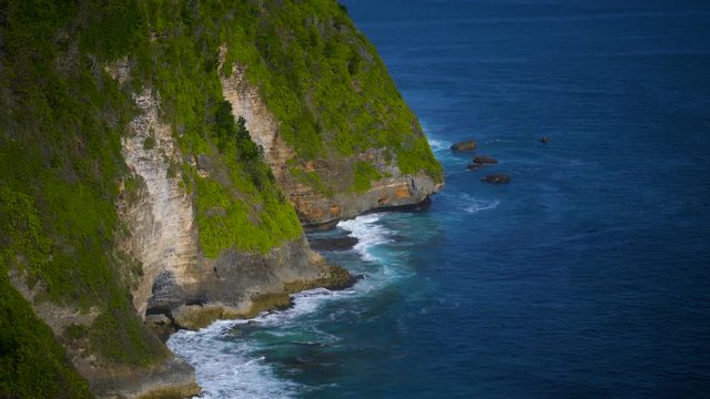 View of Uluwatu Cliff, Bali Indonesia 4K