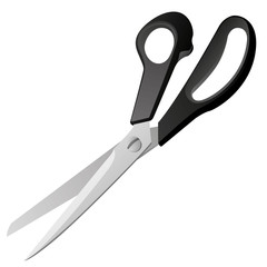 Icon or illustration of utensil object Scissors. Ideal for catalogs, information and institutional material