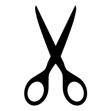 Icon or illustration of utensil object Scissors. Ideal for catalogs, information and institutional material