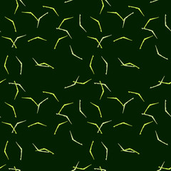 UFO military camouflage seamless pattern in in different shades of green color