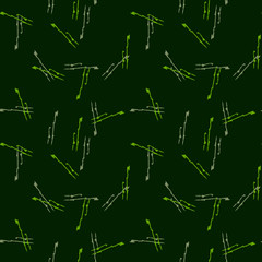 UFO military camouflage seamless pattern in in different shades of green color