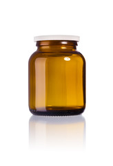 medical glass, isolated on white 