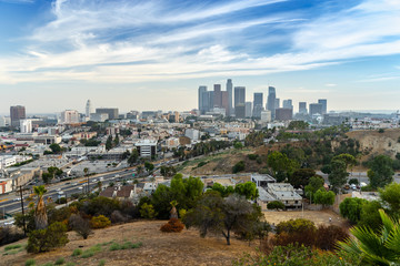 Obraz premium Los Angeles downtown skyline