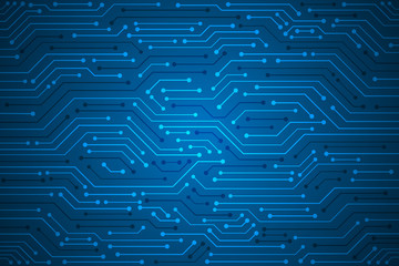 Abstract Technology Background , blue circuit board pattern