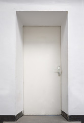 White door from a school