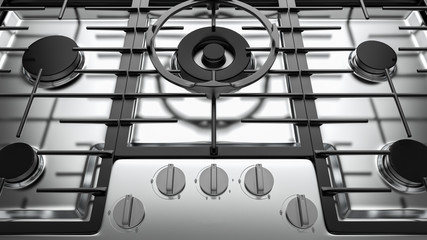 metal kitchen stove