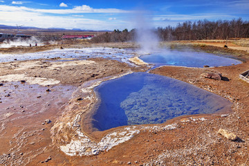 Hot Springs at Geysir, Iceland