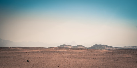 Fototapeta na wymiar landscape mountains in the desert of Africa, Egypt