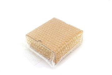 Bubble wrap, for protection product cracked  or insurance During transit isolated and white background 