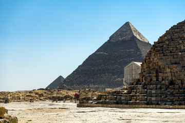 Fototapeta na wymiar Great pyramids at Giza Cairo in Egypt.