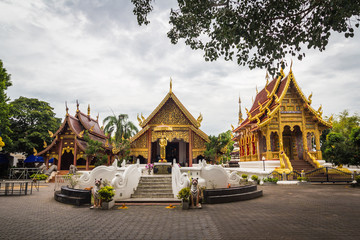 Fototapeta na wymiar Thai temple roof, outdoor