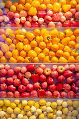 various yellow and red fruits