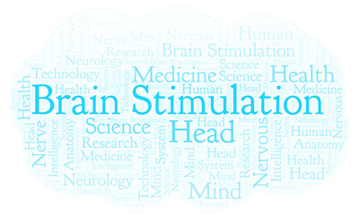 Fototapeta premium Brain Stimulation word cloud.