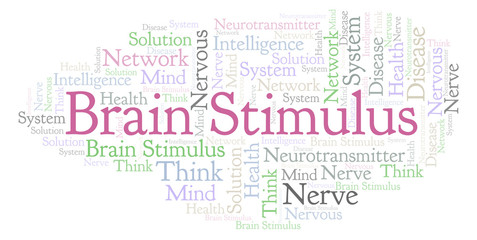 Brain Stimulus word cloud.