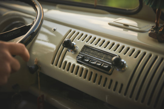 Vintage Car Radio, Beautiful Light