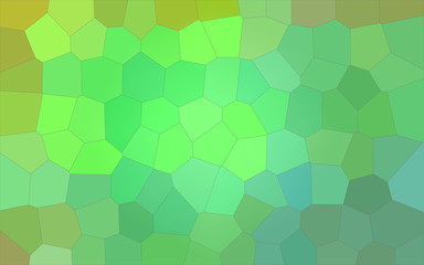 Illustration of green and brown pastel Big Hexagon background.