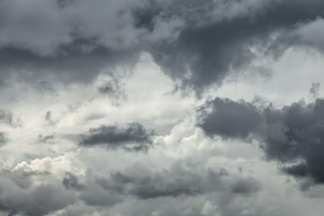 clouds with thunderstorm in the sky