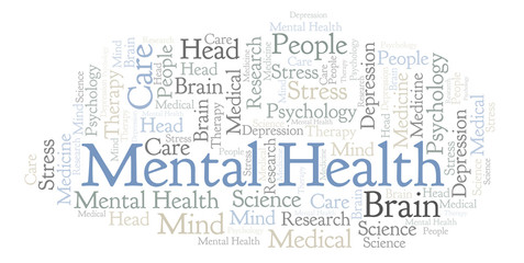 Mental Health word cloud.