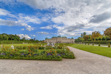 Obraz premium Belvedere garden, Vienna