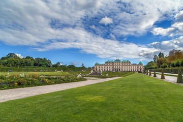 Fototapeta premium Belvedere garden, Vienna