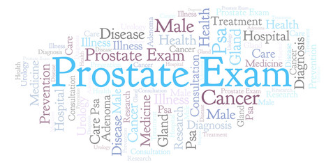 Obraz premium Prostate Exam word cloud.