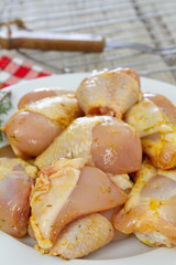 morceaux de poulet