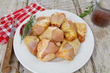 morceaux de poulet
