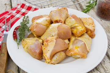 morceaux de poulet