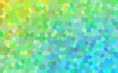Beautiful abstract illustration of yellow and green blue bright Small hexagon. Nice background for your work.