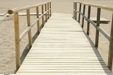 Fototapeta premium Pathway to the beach, Marbella, Spain