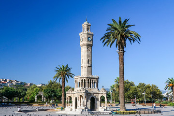 Fototapeta na wymiar Turkey Izmir Konak Square, Old Clock Tower