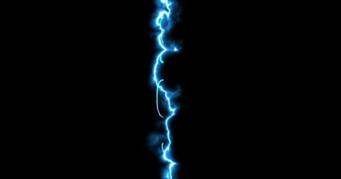 abstract multiple horizontal, vertical and oblique blue laser line tunder storm energy effect light led transition movement on black background, seamless loop ready