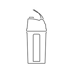 Fitness bottle icon