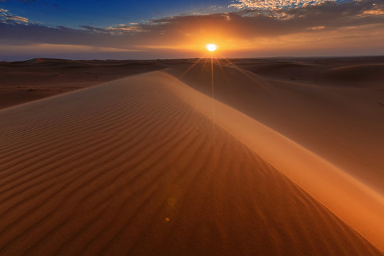 Desert sunset, Riyadh, Saudi Arabia