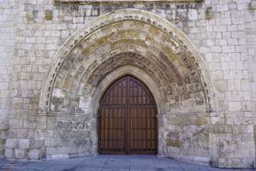 Fototapeta na wymiar Catholic Church of San Miguel in Palencia Spain