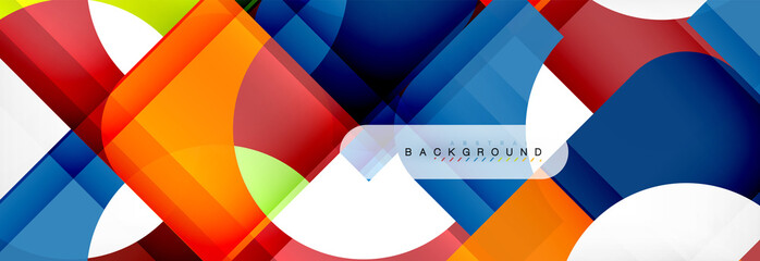 Fototapeta premium Geometryczne kwadraty streszczenie transparent. Ilustracja wektorowa dla biznes broszura lub ulotki, prezentacja i projektowanie stron internetowych