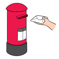 vector of postbox