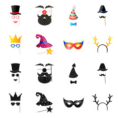 Vector design of party and birthday sign. Set of party and celebration stock symbol for web. © Svitlana