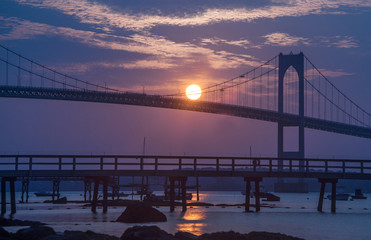 Sunrise over the bridge
