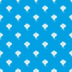 Stingray pattern vector seamless blue repeat for any use