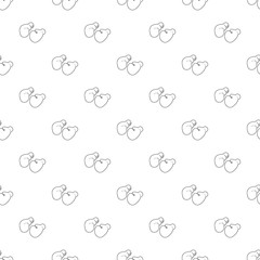 Pair of boxing gloves icon in outline style isolated on white background