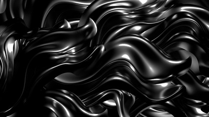 Obraz premium Stylish black background. 3d illustration, 3d rendering.