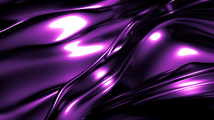 Stylish elegant black, purple background. 3d illustration, 3d rendering.