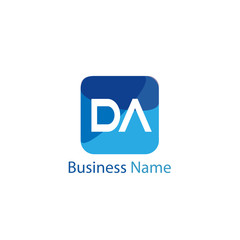 Initial Letter DA Logo Template Design