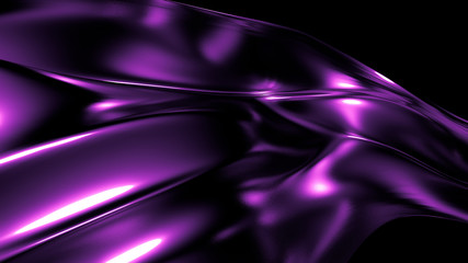 Stylish elegant black, purple background. 3d illustration, 3d rendering.