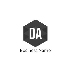 Initial Letter DA Logo Template Design