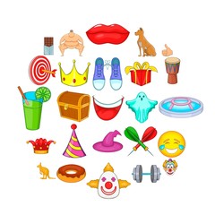 Spectacle icons set. Cartoon set of 25 spectacle vector icons for web isolated on white background