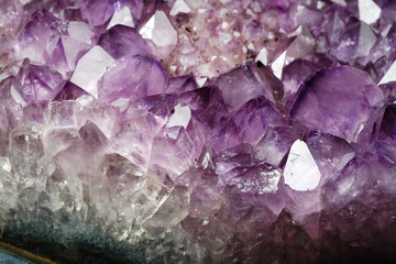 mineral purple Amethyst crystal quartz texture background