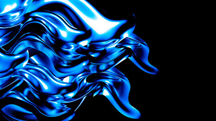 Fototapeta na wymiar Elegant blue background. 3d illustration, 3d rendering.